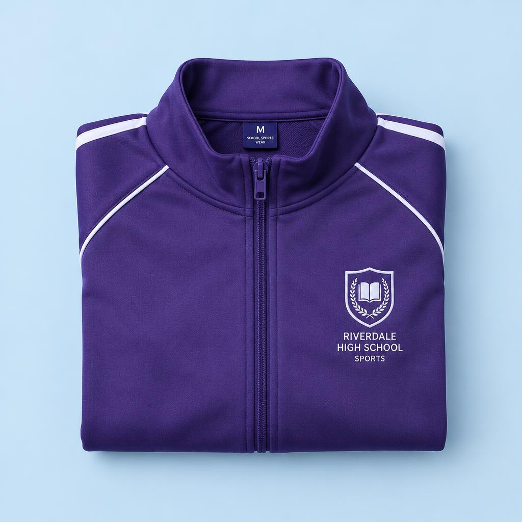 Purple Sports Tracksuit Top
